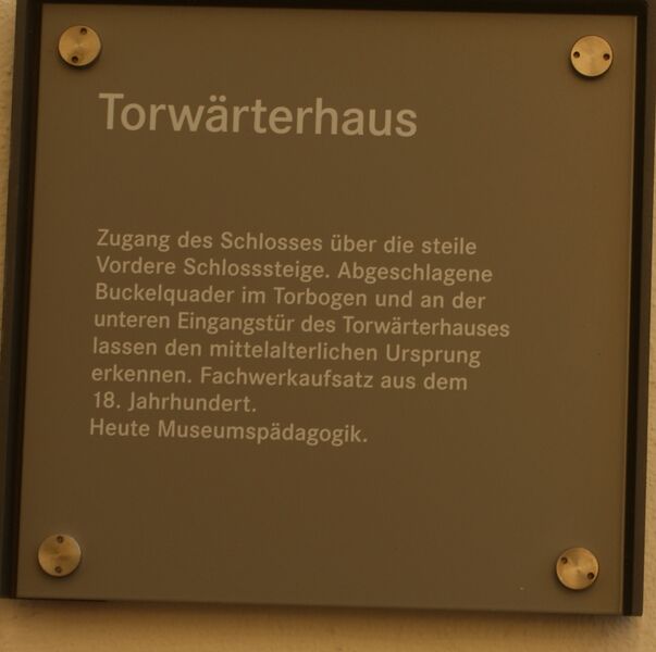 Datei:Schild Torwärterhaus.JPG