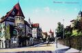 Schwarzwaldstraße 1915 in Richtung Wasserturm, links die Beksche Villa