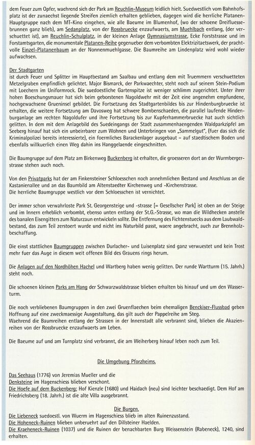 Datei:Alfons Kirchenmaier (geb. 1889 in Weingarten bei Ravensburg, gest. 25. Februar 1954 in Pforzheim), „Der Kriegsschadensbericht vom 10. September 1945“, (7).jpg