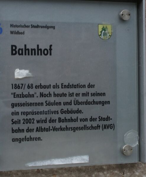 Datei:Information Bahnhof Wildbad.jpg