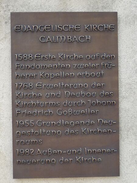 Datei:Calmbach-Kirche-Schild.jpg