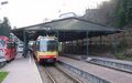 Bahnsteighalle mit Stadtbahnwagen der S1