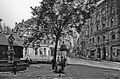 Markgrafenbrunnen auf dem Leopoldplatz (Blickrichtung Norden, um 1900)